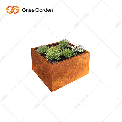 Cores customizáveis do tamanho quadrado de aço exterior RAL da caixa do plantador de Corten do jardim
