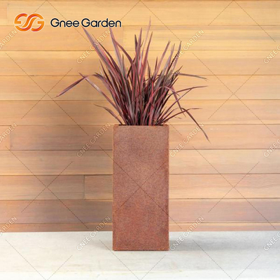 O plantador exterior do metal do retângulo 80cm resistiu à anticorrosão de aço da caixa do plantador