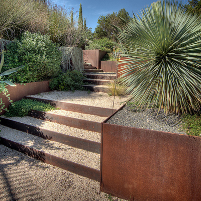 O aço do TUV Corten levantou o costume da cama 65l*65w*30h Cm do jardim pintado