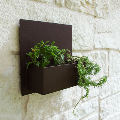 12 do plantador exterior do metal do vertical do ″ do ″ X 20 caixa de aço retangular do plantador