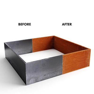 O aço do TUV Corten levantou o costume da cama 65l*65w*30h Cm do jardim pintado