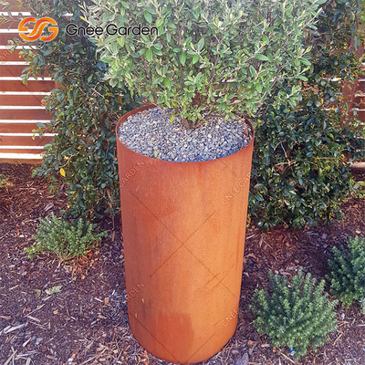 Potenciômetros de flor do metal do projeto luxuoso grandes para natural da decoração da casa oxidados
