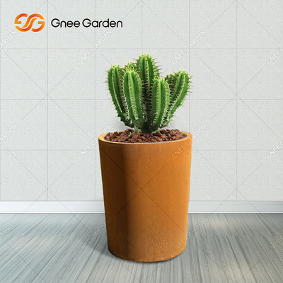 O plantador exterior do metal do ODM do OEM, plantador oxidado do metal encaixota o aço de Corten