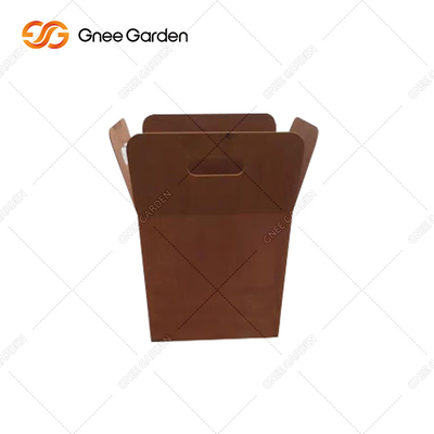 Oxida plantador da cubeta do metal do ferro livre o grande para o estilo de jardinagem exterior da decoração de Inhance