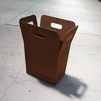 Oxida plantador da cubeta do metal do ferro livre o grande para o estilo de jardinagem exterior da decoração de Inhance