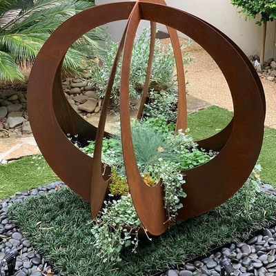 Plantadores de aço de Corten do jardim de Gnee exterior decorativo dos grandes