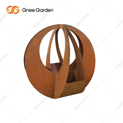 O laser feito sob encomenda da forma cortou geométrico corten os potenciômetros de flor de aço 90*25*25cm