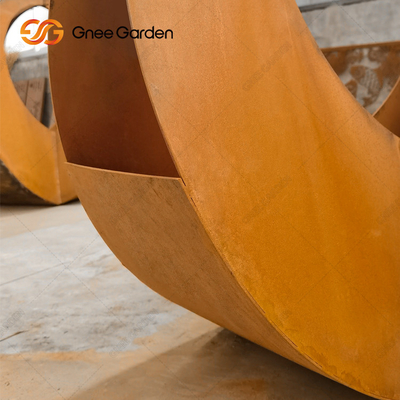 Plantadores de aço customizáveis de Corten do plantador de Rusty Red Modern Outdoor Metal