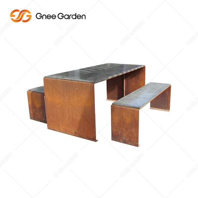 Banco de parque do metal de Rusty Red Outdoor Metal Furniture da boa vinda do ODM do OEM