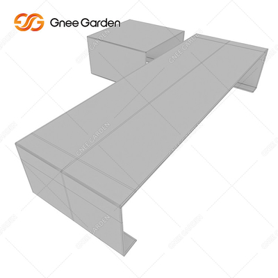 Banco de parque do metal de Rusty Red Outdoor Metal Furniture da boa vinda do ODM do OEM