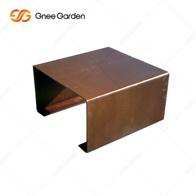 Banco de parque do metal de Rusty Red Outdoor Metal Furniture da boa vinda do ODM do OEM