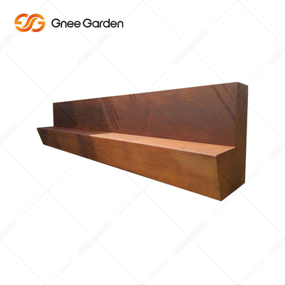 Banco de parque do metal de Rusty Red Outdoor Metal Furniture da boa vinda do ODM do OEM