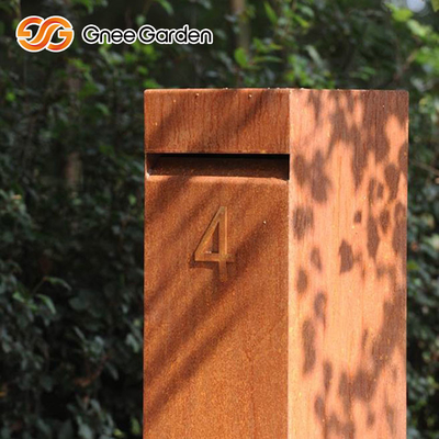 Da caixa de aço exterior da gota do pacote da mobília do metal de Corten multi função oxidada de aço