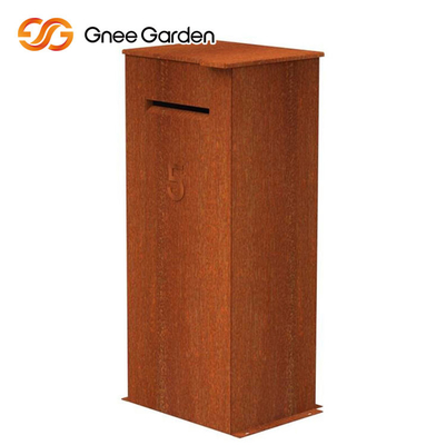 Da caixa de aço exterior da gota do pacote da mobília do metal de Corten multi função oxidada de aço