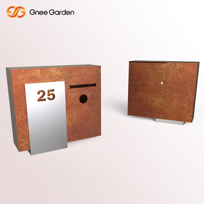 Projeto antigo de aço exterior inoxidável 1000*800mm da caixa de letra de Corten