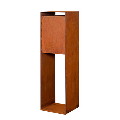 Resistindo ao vertical de aço de aço da caixa da gota do pacote do metal de Corten decorativo