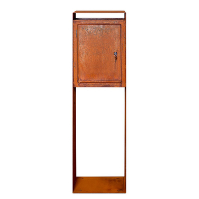 Resistindo ao vertical de aço de aço da caixa da gota do pacote do metal de Corten decorativo