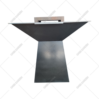 Fogueira de aço corten KD para churrasco ao ar livre redonda pré enferrujada