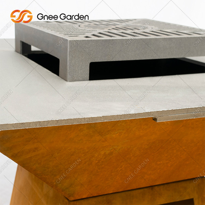 fogo de aço móvel grosso Pit Customized Size do assado de 3mm Corten