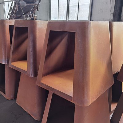 fogo de aço móvel grosso Pit Customized Size do assado de 3mm Corten
