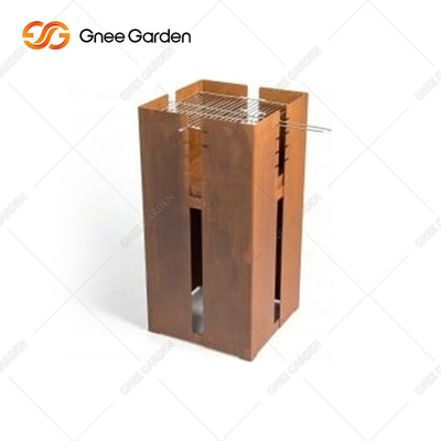 Churrasqueira de metal a lenha para churrasco ao ar livre para jardim