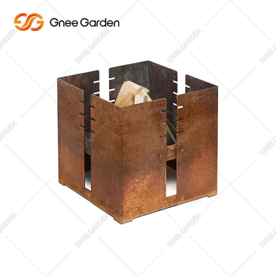 Churrasqueira de metal a lenha para churrasco ao ar livre para jardim