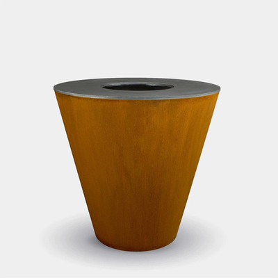 Lenha que queima a grade superior do fogão exterior de aço de Corten para o acampamento do jardim