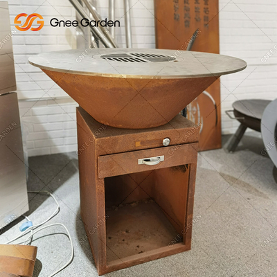 Os amigos da família ASSAM a grade de aço do assado de Brasero da grade de Corten da oxidação exterior de aço