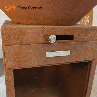 Fogo antigo resistente de cozimento exterior Pit Corten Metal Barbecue da grade do ASSADO