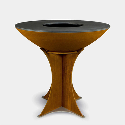 As grades de cozimento exteriores do assado do metal jardinam altura do aço 900mm de Corten