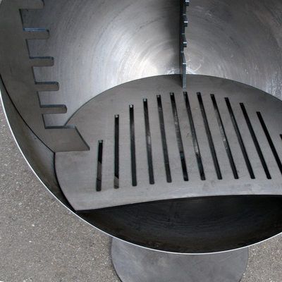 Altura ajustável Windproof de Pit Grill 110cm do fogo do jardim de Gnee para o assado