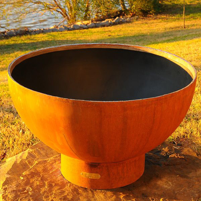 Fogo redondo de aço ardente de madeira Pit For Outdoor Camping de Corten