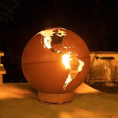 Fogo de aço feito a mão Pit Balls Custom Design Fire Pit Balls de Corten