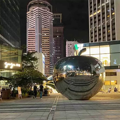 Arte finala de aço inoxidável pomiforme do jardim 3.5m de Gnee para a decoração da plaza