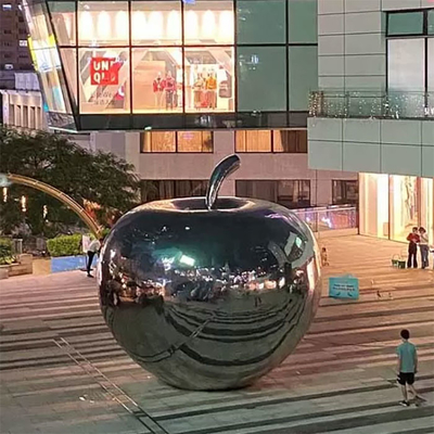 Arte finala de aço inoxidável pomiforme do jardim 3.5m de Gnee para a decoração da plaza