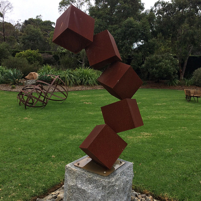 Escultura de aço exterior grande Rusty Metal Statues For Gardens de Corten