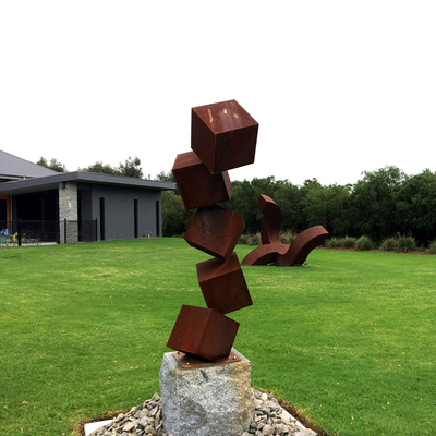 Escultura de aço exterior grande Rusty Metal Statues For Gardens de Corten