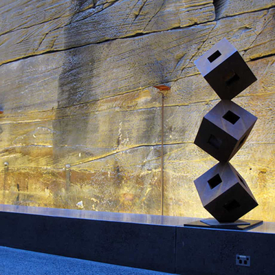 aço rústico abstrato de Corten das esculturas do jardim do metal da espessura de 3mm grande