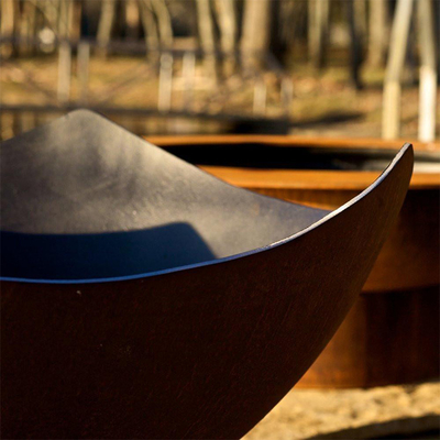 Fogo de aço ardente de madeira Pit For Patio Decor de Corten