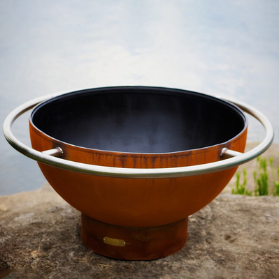 Grande fogo de aço portátil Pit For Courtyard de 120cm Corten