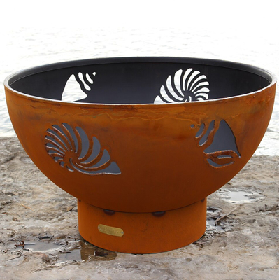 Fogo de aço exterior Pit Round Black Pre Rusted de Corten