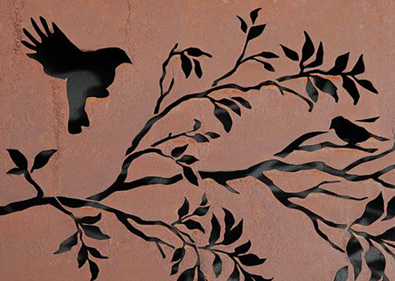 O laser resistente à corrosão exterior de Corten cortou telas para o quintal