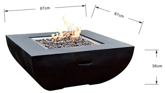 Resistência de desgaste de Pit Weathering Steel Fire Pit do fogo de gás do propano do pátio 3mm