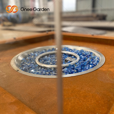 Dos poços de aço do fogo do tampo da mesa pátio exterior Heater Corten Steel Fire Pit