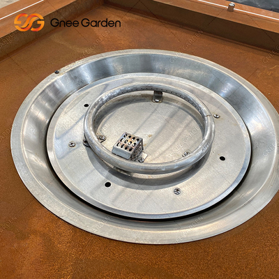 Aço de aço exterior Firepit de Pit Garden Patio Decorative Square Corten do fogo