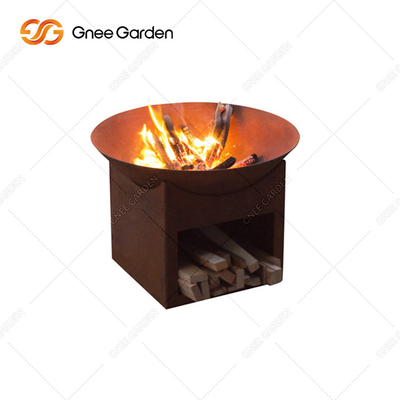 Umidade ardente de madeira exterior de Pit Patio Wood Fire Pit do fogo de Prerusted - prova