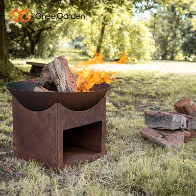 corte do laser de 56cm em volta do fogo Pit For Garden Decoration de Corten
