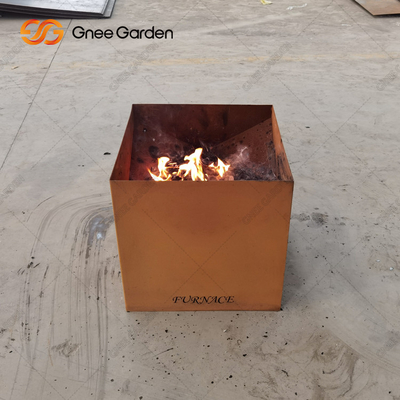 O aço de acampamento exterior de Corten do jardim do pátio oxida fogo Pit Wood Burning 3mm densamente
