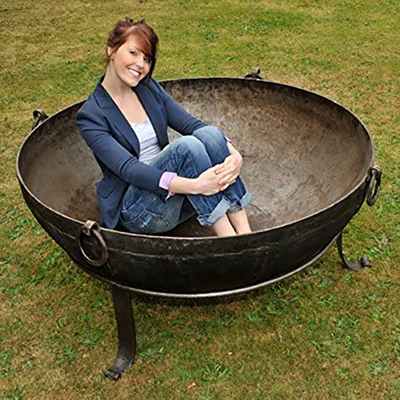 Fogo de aço material Pit Wood Burning Black do metal de Corten da corrosão exterior 60-150cm