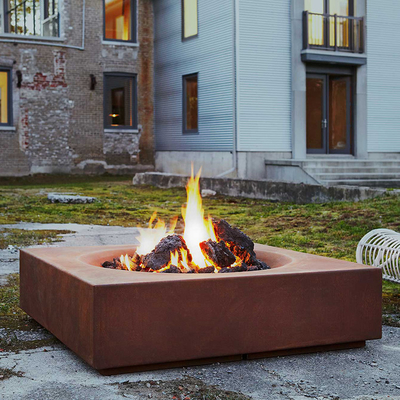 Pátio exterior Heater Fireplace Corten Steel Fire Pit Wood Burning 60-150cm